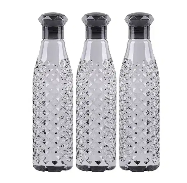 Plastic Water Bottles, Assorted, 1000 ml, Pack of 3