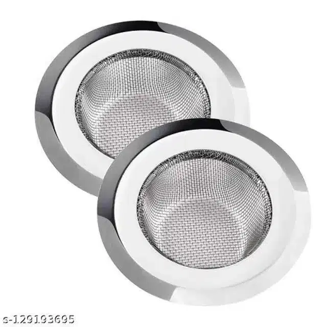 Sink Strainer for Kitchen, Silver, Pack of 2