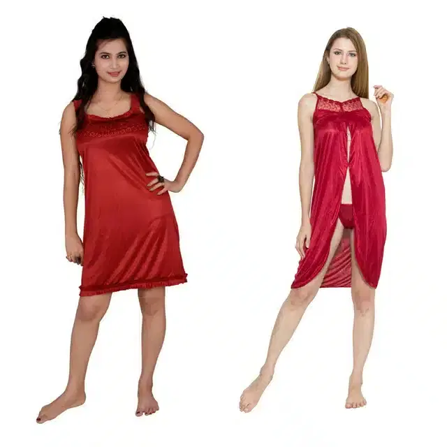 Babydoll for Women, Pack of 2 (Multicolor, Free Size)