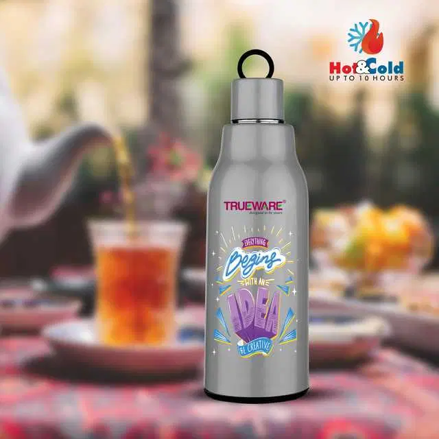 Trueware Atom 600 Water Bottle, Grey, 570 ml, A-179
