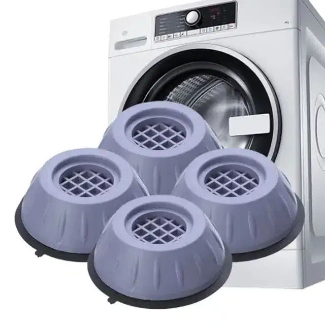 Plastic Furniture Foot Stands, Grey, Pack of 4