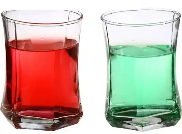 Liquor cum Cocktail Glasses, Transparent, 280 ml, Pack of 2