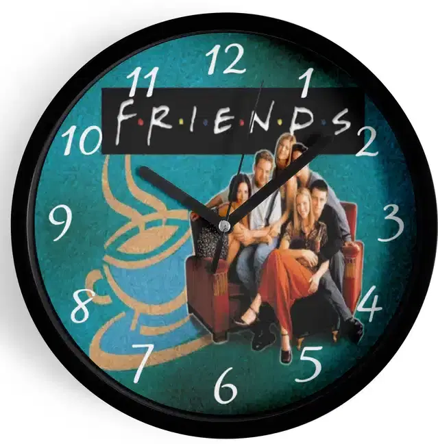 Analog Wall Clock for Home, Multicolor, 7 Inches