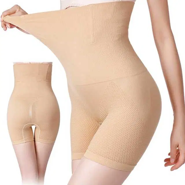 Women’s Cotton Lycra Tummy Control 4-in-1 Blended High Waist Tummy & Thigh Shapewear (S274)