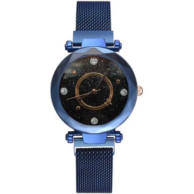 Casual Metal Analog Watch For Women (Blue) (MP-101)