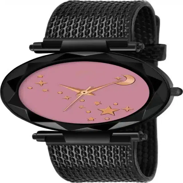 Women's Analog Watches, Pack of 1 (Black)