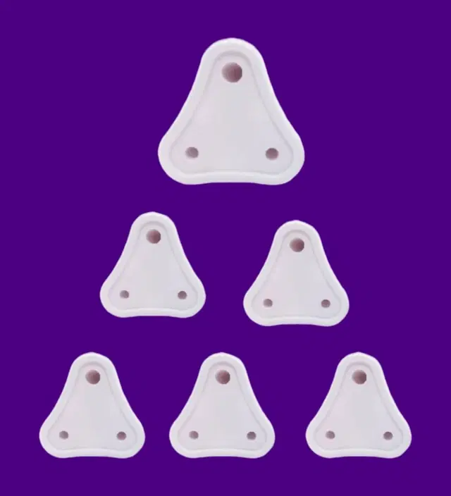 Child Safety Electric Socket Plug Guards, White, Pack of 6