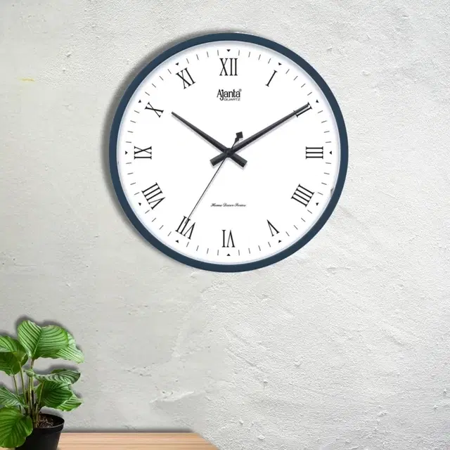 Ajanta Quartz Wall Clock (Blue)