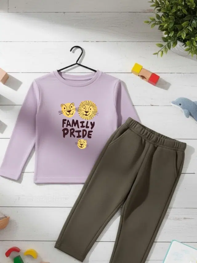 Cotton Solid Clothing Set For Boys, Multicolour (2-3 Years)