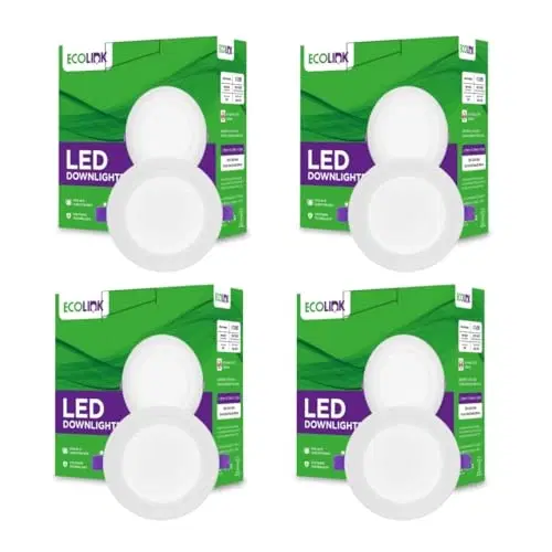 Ecolink 10-Watt Led Downlighter | 3 Inch Round Jb Led Downlighter For Home | Colour : Cool Day Light, Pack Of 4