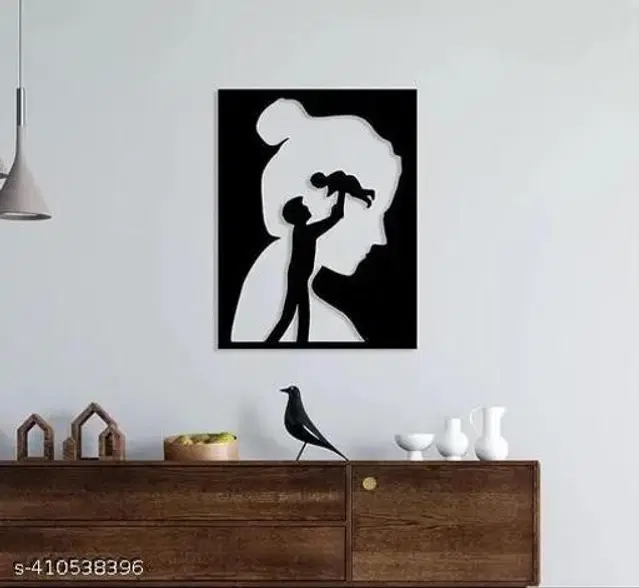 Wooden Wall Decor, Black
