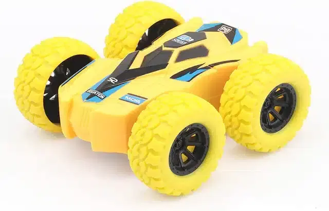 Double-Sided Mini Tumbling Toy Car, Yellow