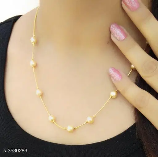 Necklaces & Chains for Women Gold Free Size