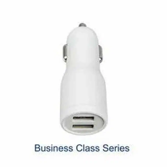 Business Class Series 2 Amp Car Chargeing USB Dock, 5V, White, A-108
