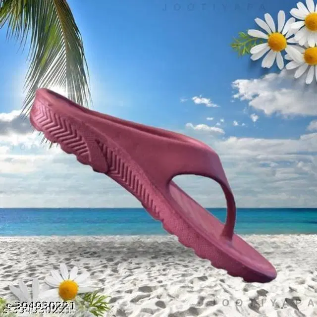 Flipflops for Women (Pink, 5)