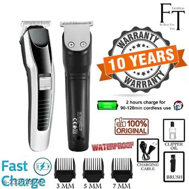 ABS Plastic Trimmer for Men, Black & Grey