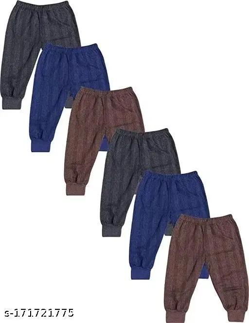 Woolen Thermal Bottomwear for Kids, Pack of 6 (Multicolor, 0-3 Months)