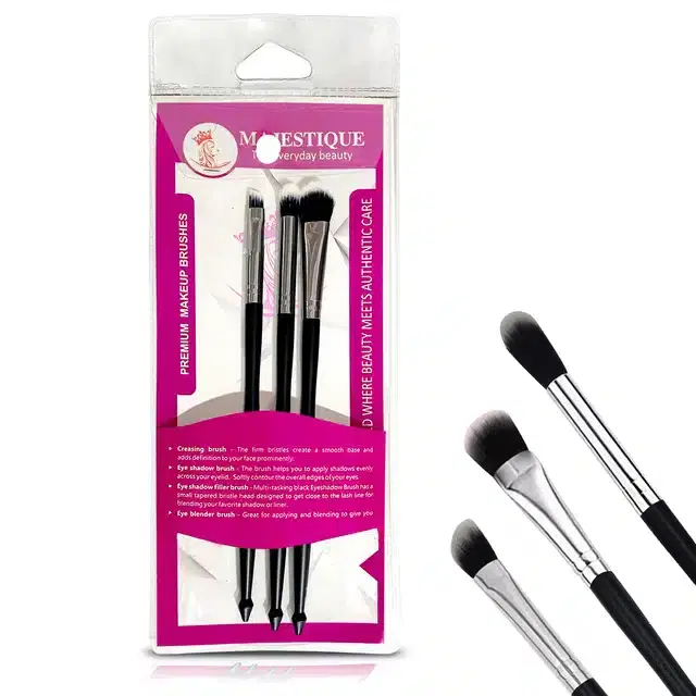 Makeup Brush, Set of 3, Multicolor