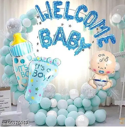 4 Pcs Balloons Decoration Kit, Multicolour, Set of 1