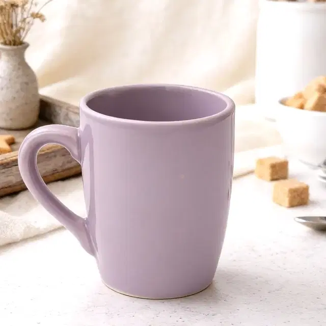 Ceramic Tea & Coffee Mug, Purple (290 ml)