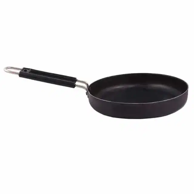Star Diamond Heavy Iron Fry Pan, 20 cm, Black