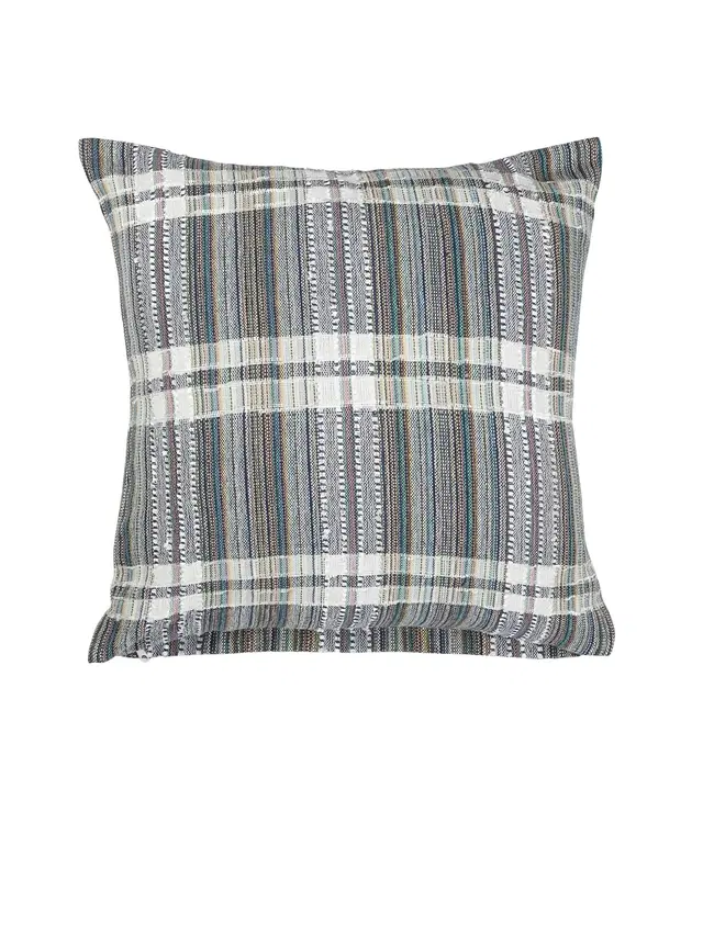 Cotton Cushion Cover, Multicolor, 16x16 inches