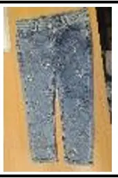Straight fit Jeans for Girls, Blue (4-6 Years)
