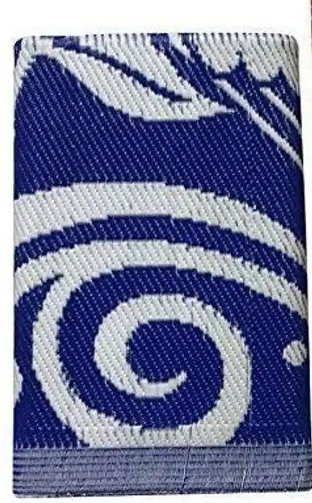 Multipurpose Plastic Chatai, Blue & White, 6x6 feet