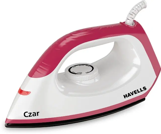 Havells Czar Dry Iron 1000 Watt 1000 W Dry Iron (ruby And White)