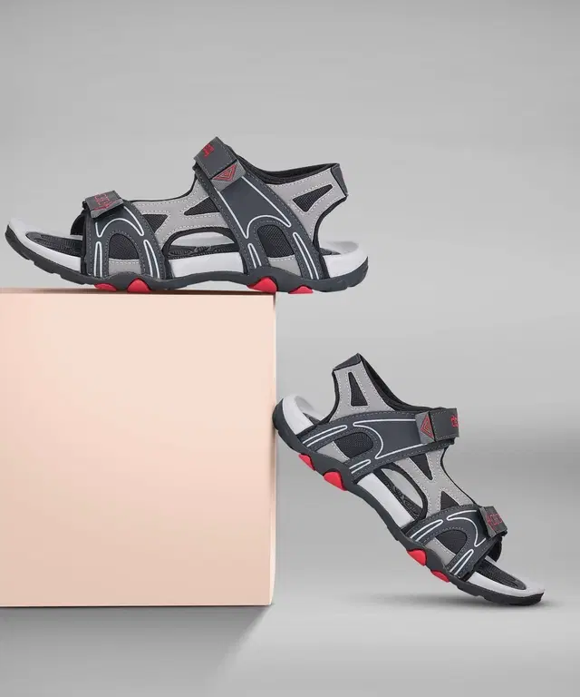 Sports Sandals for Men (Red, IND-7)