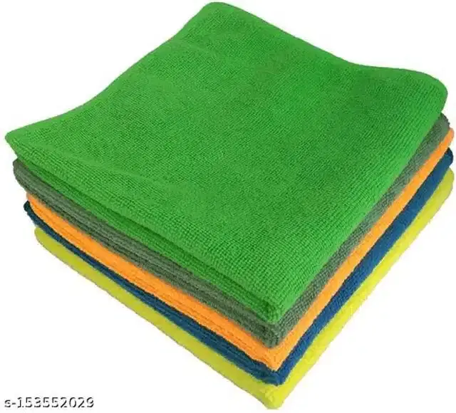 Microfiber Bath Towel, Multicolor, 40x40 cm, Pack of 4