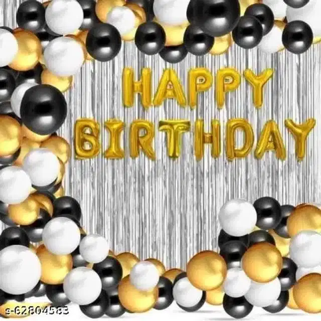 Birthday Party Decoration Kit, Multicolor, Set of 45
