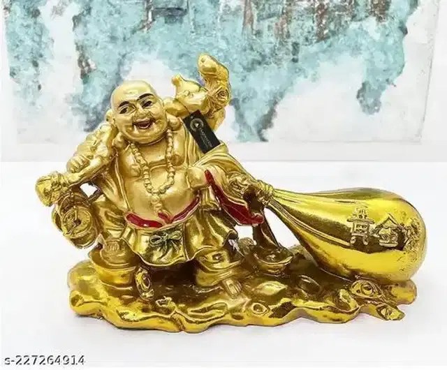 Laughing Buddha Idol, Gold