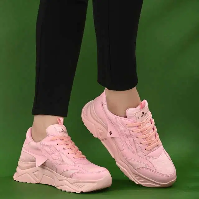 Sport Shoes for Women (Pink, 4) (MSDO-20)