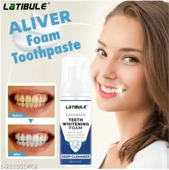 Latibule Teeth Whitening Foam Toothpaste, 60 ml