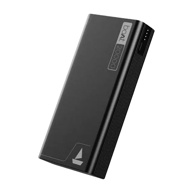 boAt 20000 mAh 22.5 W Slim Power Bank (Carbon Black, Lithium Polymer, Fast Charging, Quick Charge 3.0, Power Delivery 3.0 for Earbuds, Mobile, Smartwatch, Tablet)