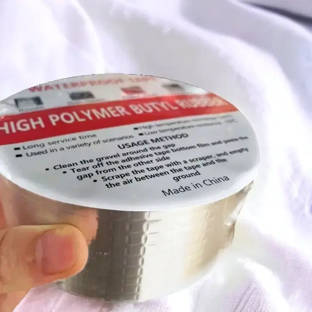 Aluminium Single Sided Self Adhesive Tape, Silver, 5 m