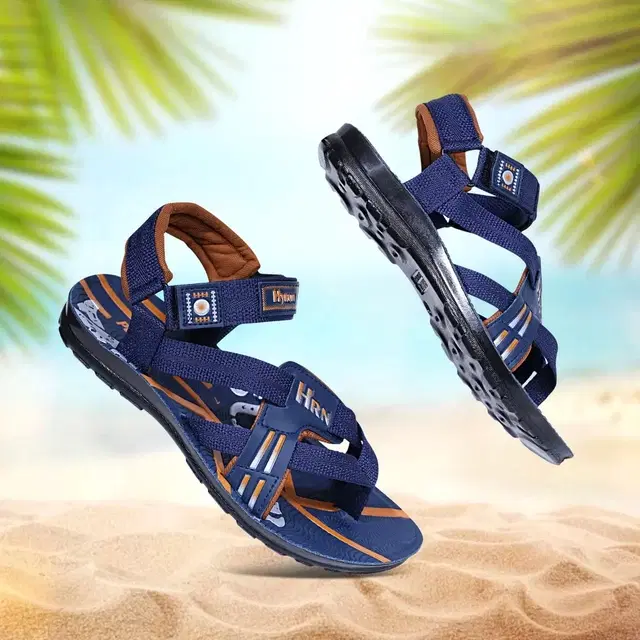 Casual Synthetic Sandals for Men (Blue, 6)
