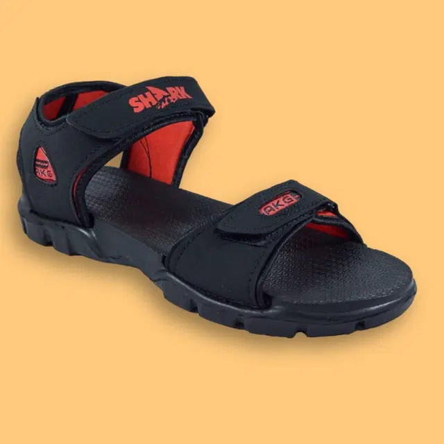 Sandals for Men (Black, 6)