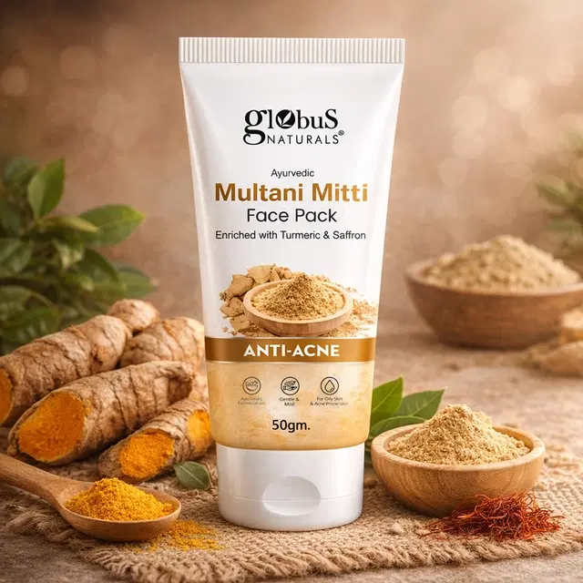 globus Naturals Anti Acne Multani Mitti Face Pack 50 g