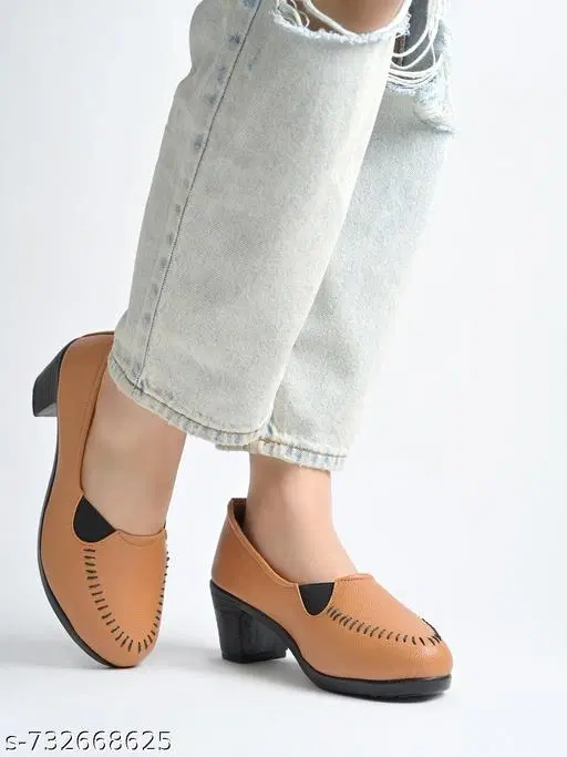 Shoetopia Beige Heel Sandals (Size IND-4)
