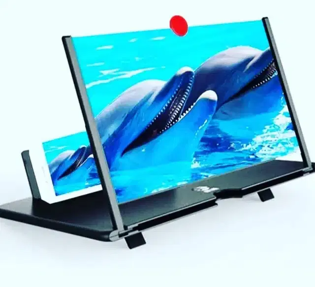 3D HD Mobile Screen Amplifier for All Smart Phone & Tabs, Pack of 1, Black