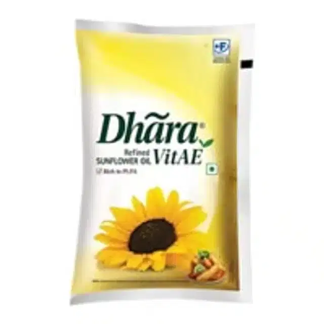 Dhara Refined Sunflower Oil 840 g (Pouch)