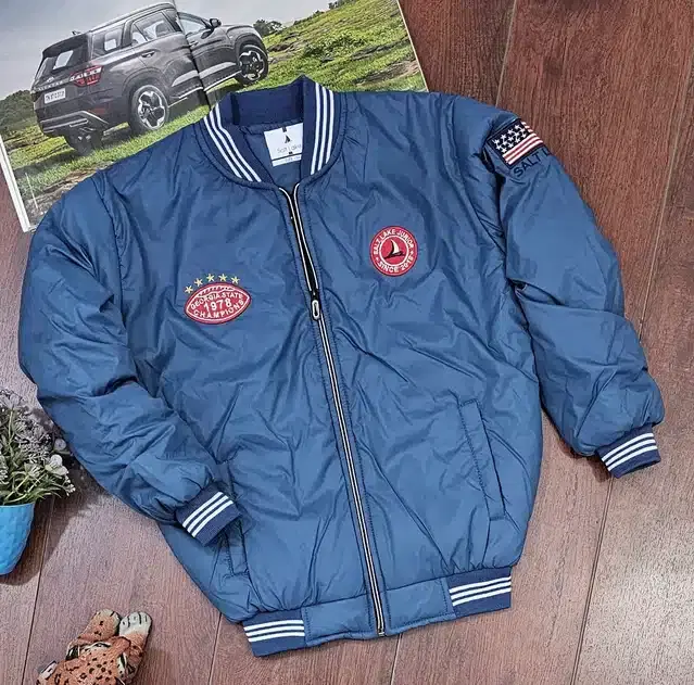 Full Sleeves Jacket for Kids (Blue, 28)