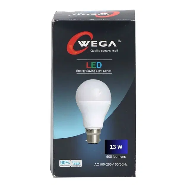 Wega 13W  B22 Led Bulb, Cool White, Pack Of 1