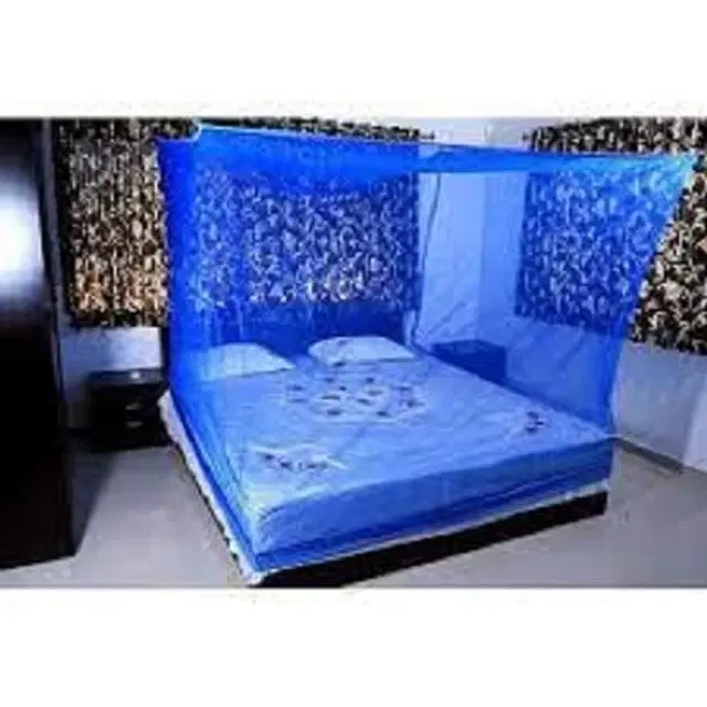 Nylon Mosquito Net for Home, Blue, 4x6 Feet