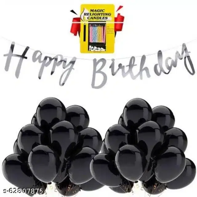 Birthday Party Decoration Kit, Multicolor, Set of 41