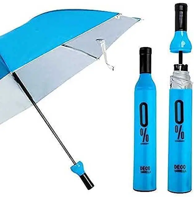 Ananta Stores Waterproof Ultra Protective UV Bottle Umbrella, Paack Of 1, Assorted, As-17