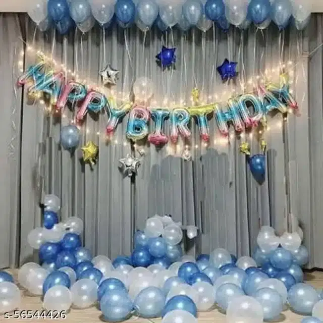 Birthday Party Decoration Kit, Multicolor, Set of 43