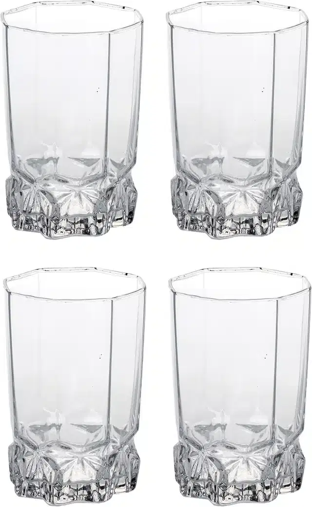 Liquor cum Cocktail Glasses, Transparent, 300 ml, Pack of 4